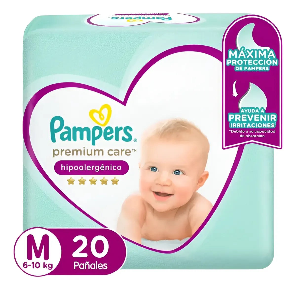 Pampers Premium Care M 20 Unidades Precio Chile | Pañales Pampers Premium Care Talla M1
