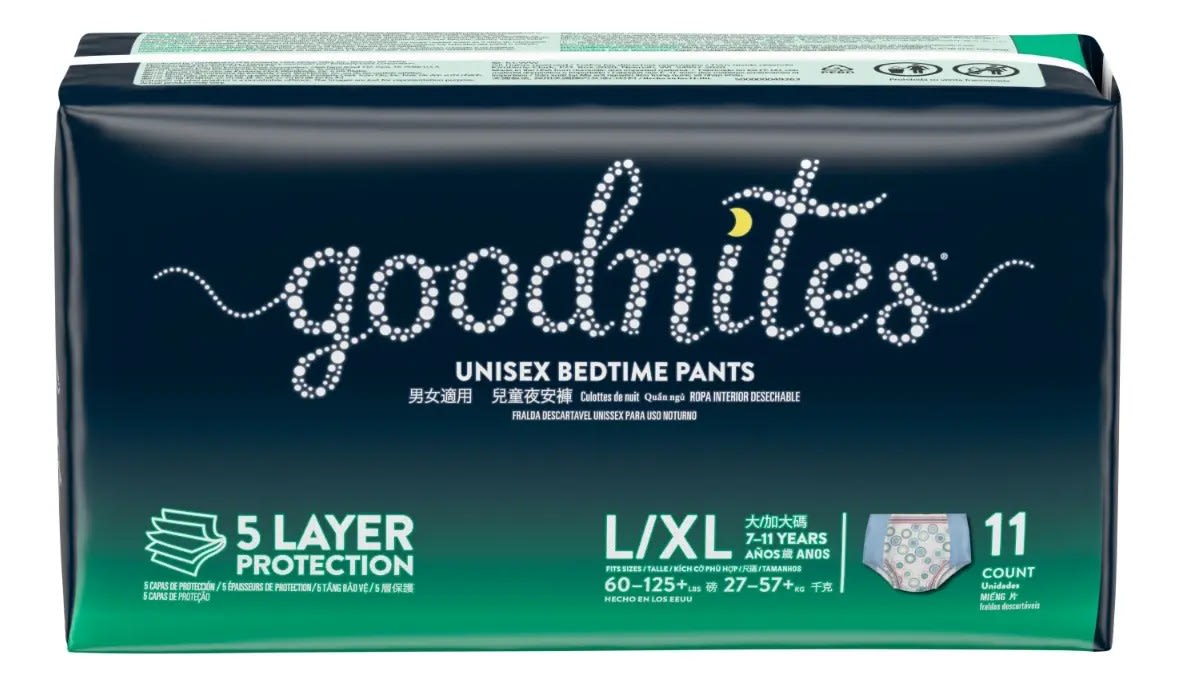 Goodnites Pants 11 Unidades Talla L/XL Precio Chile | Pants Absorbentes Nocturnos Juveniles adulto1