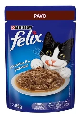Felix Premio Pavo Pouch 85g Precio Chile | Snack Gato Pavo Sachet Alimento Húmedo1