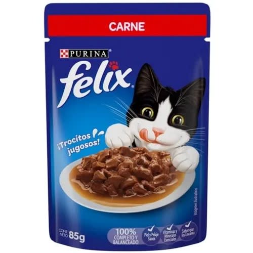 Purina Felix Classic Gato Carne Premio Húmedo Precio Chile | Snack Gato Carne Sachet Felix1