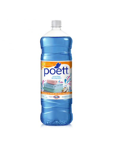 Poett Suavidad de Algodón 900ml Precio Chile | Limpiador Líquido Multiuso Aroma Algodón1