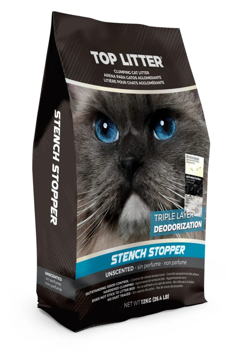 Top Litter Arena 12kg Carbón Precio Chile | Arena Sanitaria Gato Control Olor Carbón Activo1