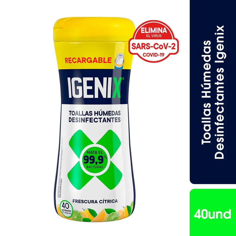 Igenix Toallas Húmedas Tarro 40 Unidades Precio Chile | Toallitas Húmedas Bebé1