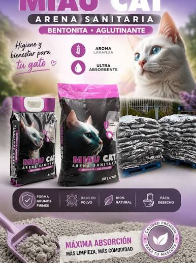 MIAU CAT 40KG 20KGX2U 50L ARENA LAVANDA2