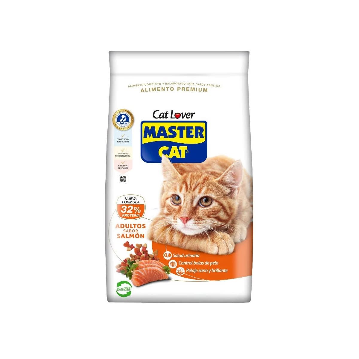 MASTER CAT SALMÓN 18KG – ALIMENTO PARA GATOS ADULTOS | NUTRICIÓN COMPLETA FORMATO AHORRO CHILE1