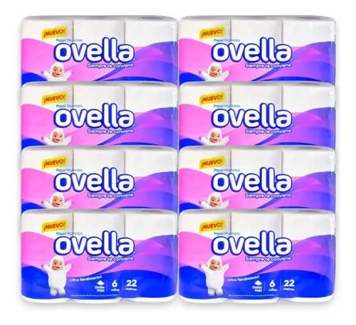 Papel Higiénico Ovella 22 Metros Manga 48 Rollos (6x8) Precio Chile | Pack Ahorro1