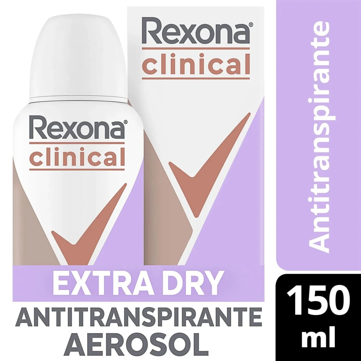 Rexona Clinical Aerosol Mujer Extra Dry 150ml Precio Chile | Desodorante Antitranspirante1