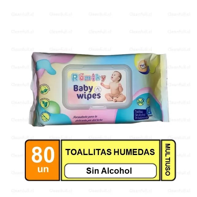 Romiky Toallas Húmedas 80 Unidades Precio Chile | Toallitas Húmedas Bebé Suaves1