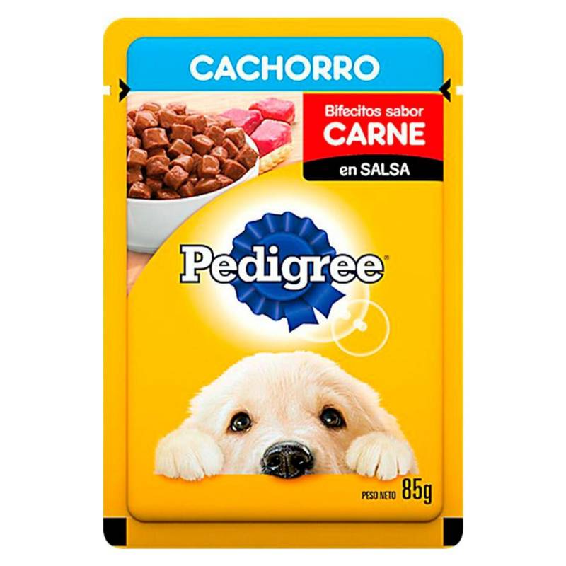 Pedigree Cachorro Sachet Carne 85g Precio Chile | Alimento Húmedo Puppy Carne Nutritivo1