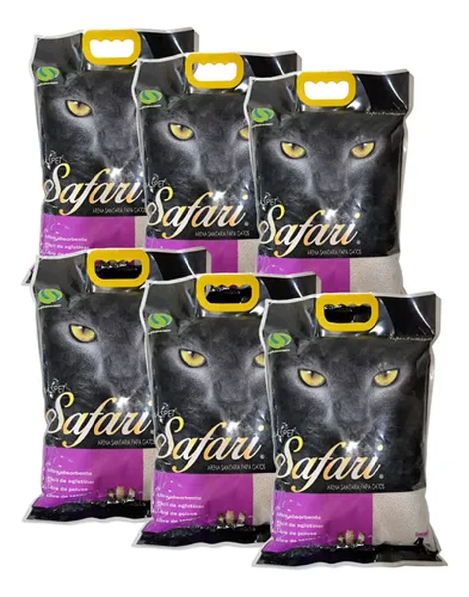 Arena Safari Gatos 24Kg Manga 6x4Kg Precio Chile | Arena Sanitaria Absorbente Control de Olores1