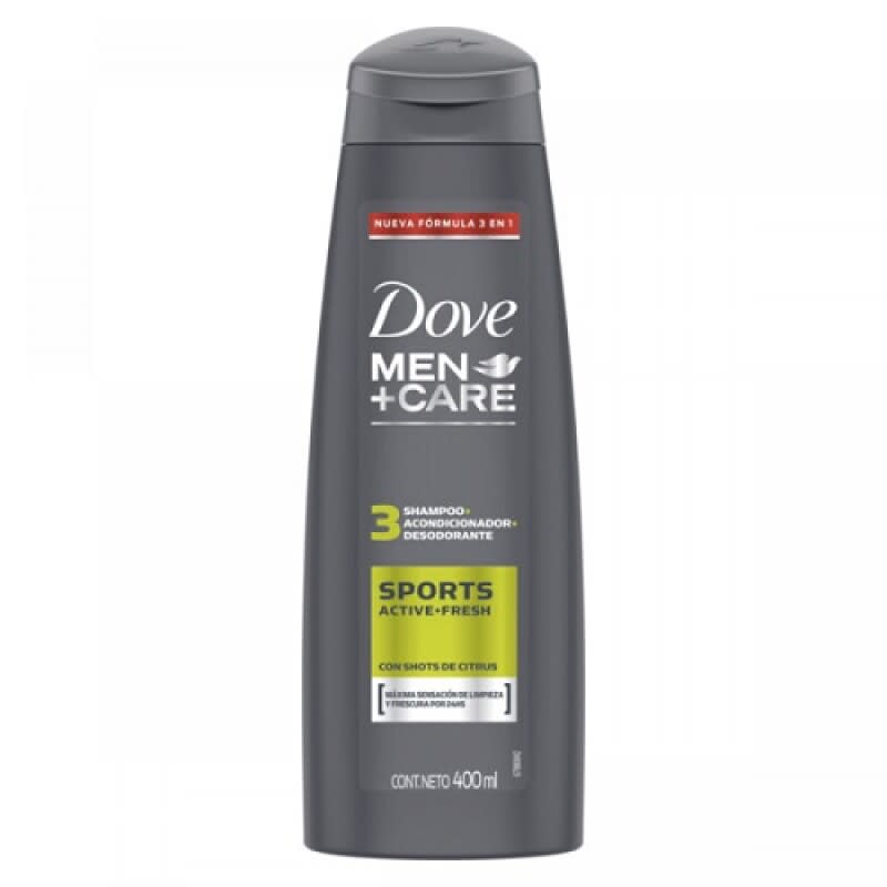Shampoo Dove Men Sport 3 en 1 Precio Chile | Shampoo Hombre Cuerpo Rostro Cabello1