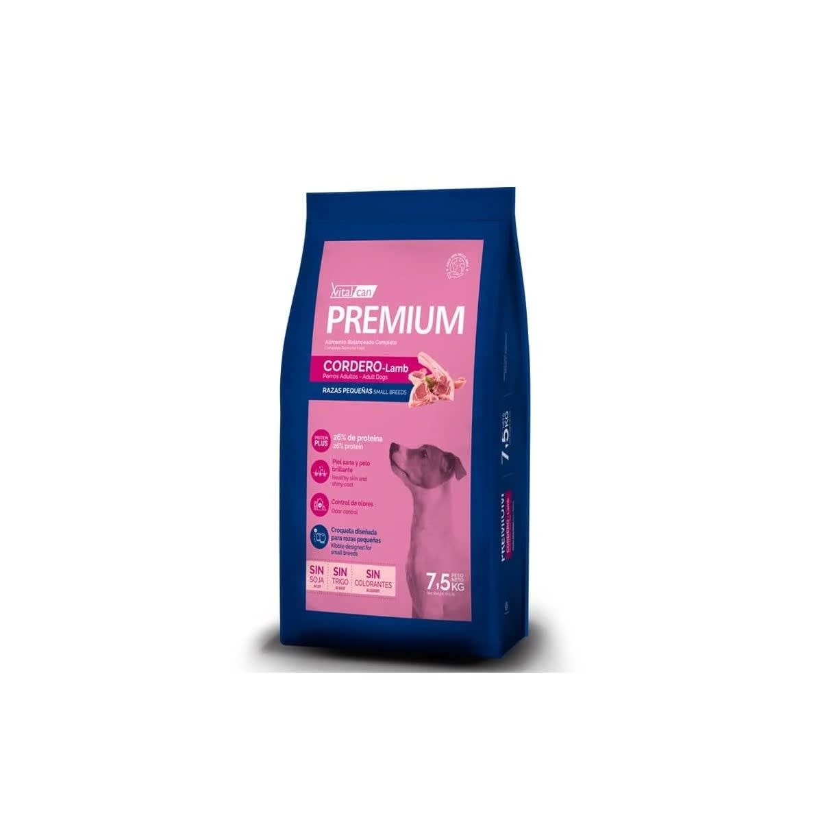 Vitalcan Cordero Raza Pequeña 7,5kg Precio Chile | Alimento Premium Perro Pequeño Despacho1