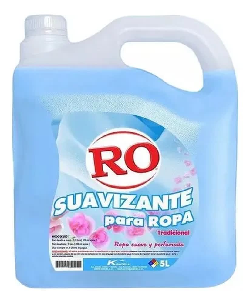 Suavizante RO Líquido Tradicional 5 Litros Precio Chile | Suavizante Ropa Aroma Fresco Alto Rendimiento1