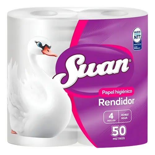 Papel Higiénico Swan 50 Metros 4 Rollos Precio Chile | Papel Higiénico Rendidor1