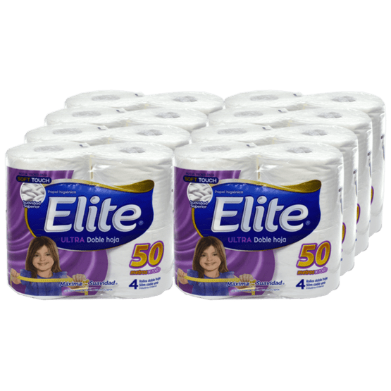 Papel Higiénico Elite 50 Metros Manga 32 Rollos (4x8) Precio Chile | Papel Elite Rendidor1