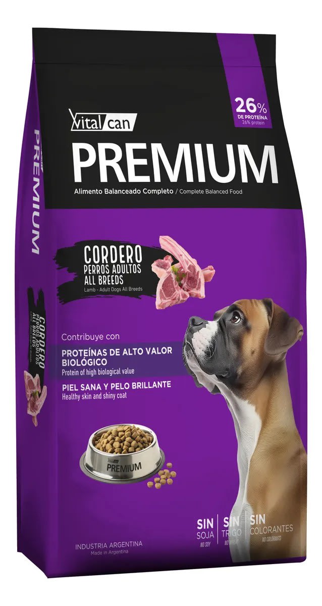 Vitalcan Premium Cordero 20kg Perro Adulto