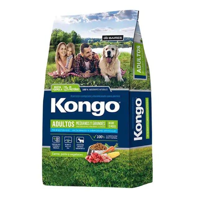 Kongo 21kg Perro Adulto Mediano y Grande Precio Chile | Alimento Perro Económico Saco 21kg