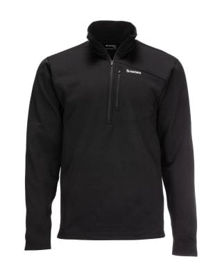 POLAR SIMM'S THERMAL 1/4 ZIP TOP BLACK T/M
