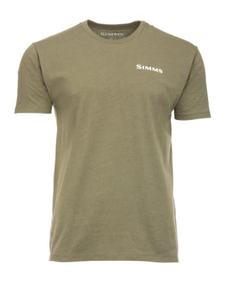 POLERA SIMM'S TROUT ON MY MIND MILITARY HEATHER