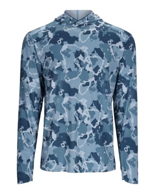 POLERA SIMM´S SOLARFLEX HOODY CAMO NEPTUNE