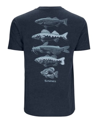 POLERA SIMM´S SPECIES T-SHIRT NAVY HEATHER