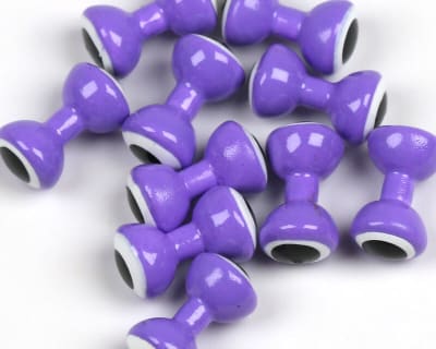 SMALL DOUBLE PUPIL LEAD EYES PURPLE W/WHITE AND BLACK