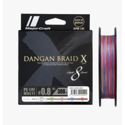 MULTIFILAMENTO MAJORCRAFT DANGAN BRAID X8 PE MULTICOLOR