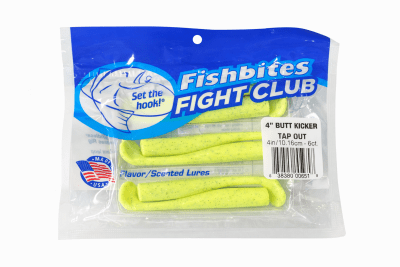 VINILOS FISHBITES FIGHT CLUB BUTT-KICKER TAP OUT (CHARTREUSE)