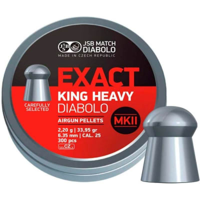 POSTON JSB EXACT KING HEAVY DIABOLO MKII CAL .25 300 PCS