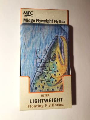CAJA MOSCAS MIDGE FLYWEIGHT FLY BOX HALLOCK BROWN TROUT