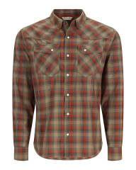 CAMISA SIMM´S BRACKETT LS SHIRT CLAY/BAY LEAF