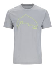 POLERA SIMM´S M´S TROUT OUTLINE STONE HEATHER