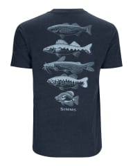 POLERA SIMM´S SPECIES T-SHIRT NAVY HEATHER