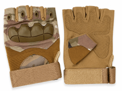 GUANTES DE CAZA -296-CP TACTICOS SIN DEDOS MULTICAM
