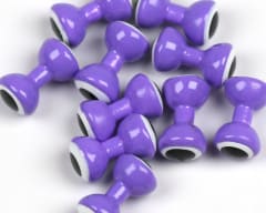 SMALL DOUBLE PUPIL LEAD EYES PURPLE W/WHITE AND BLACK