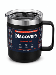 TAZA 350 ML DISCOVERY NEGRO
