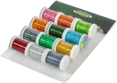 SET DE 10  HOLO FLAT TINSEL