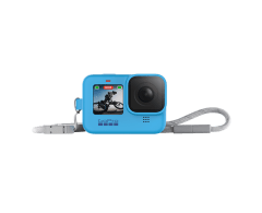 GOPRO SLEEVE+LANYARD (HERO9 BLACK) BLUE ADSST-003