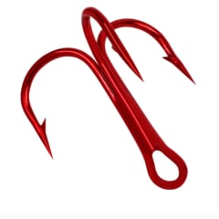 ANZUELO TRIPLE ROJO #8 EAGLE CLAW