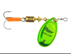 SPINNER MEPPS AGLIA PLATINUM GOL/GREEN2
