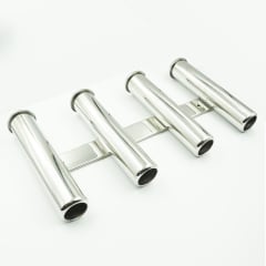 PORTA CAÑA ACERO INOXIDABLE PACK X 4