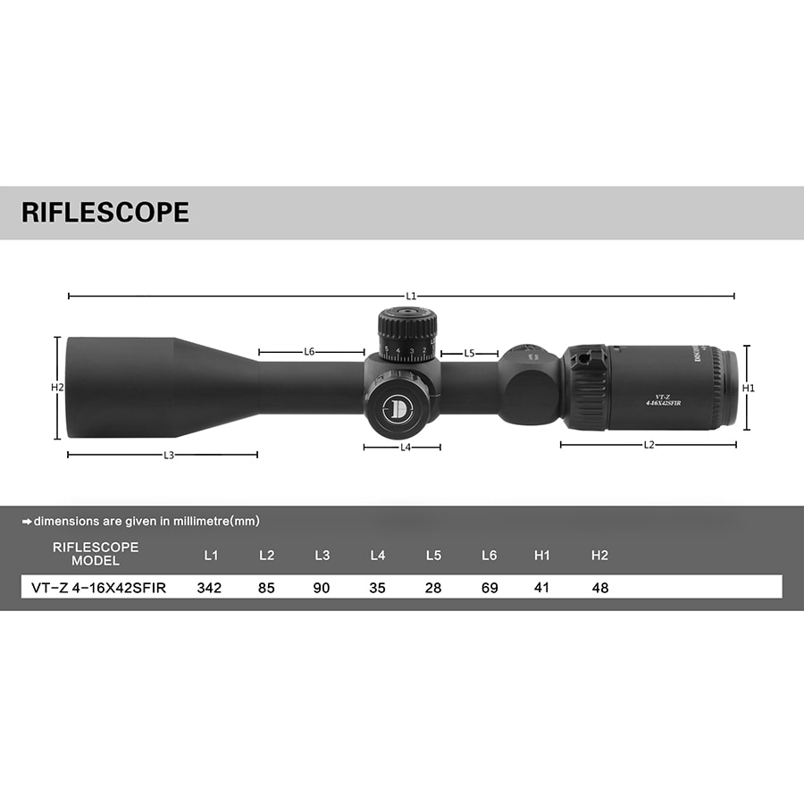 MIRA TELESCOPICA DEFENSOR M-5 VT-Z 4-16X42SFIR7