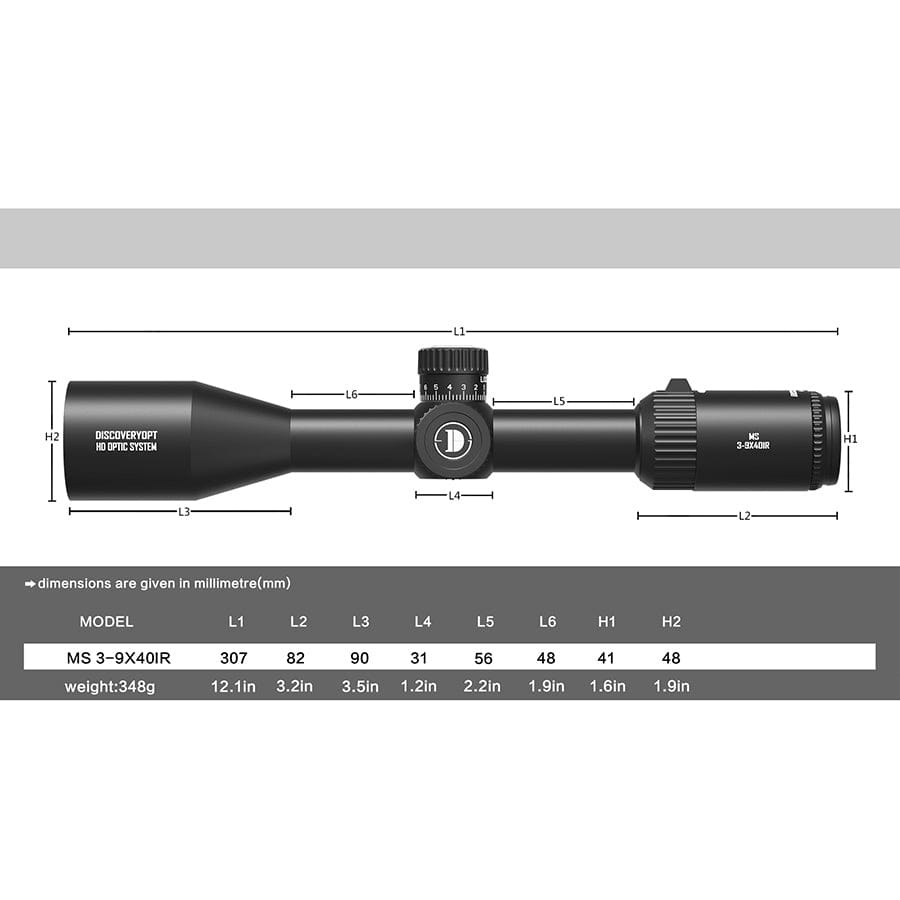 MIRA TELESCOPICA DEFENSOR M-25 MS 3-9X40IR4