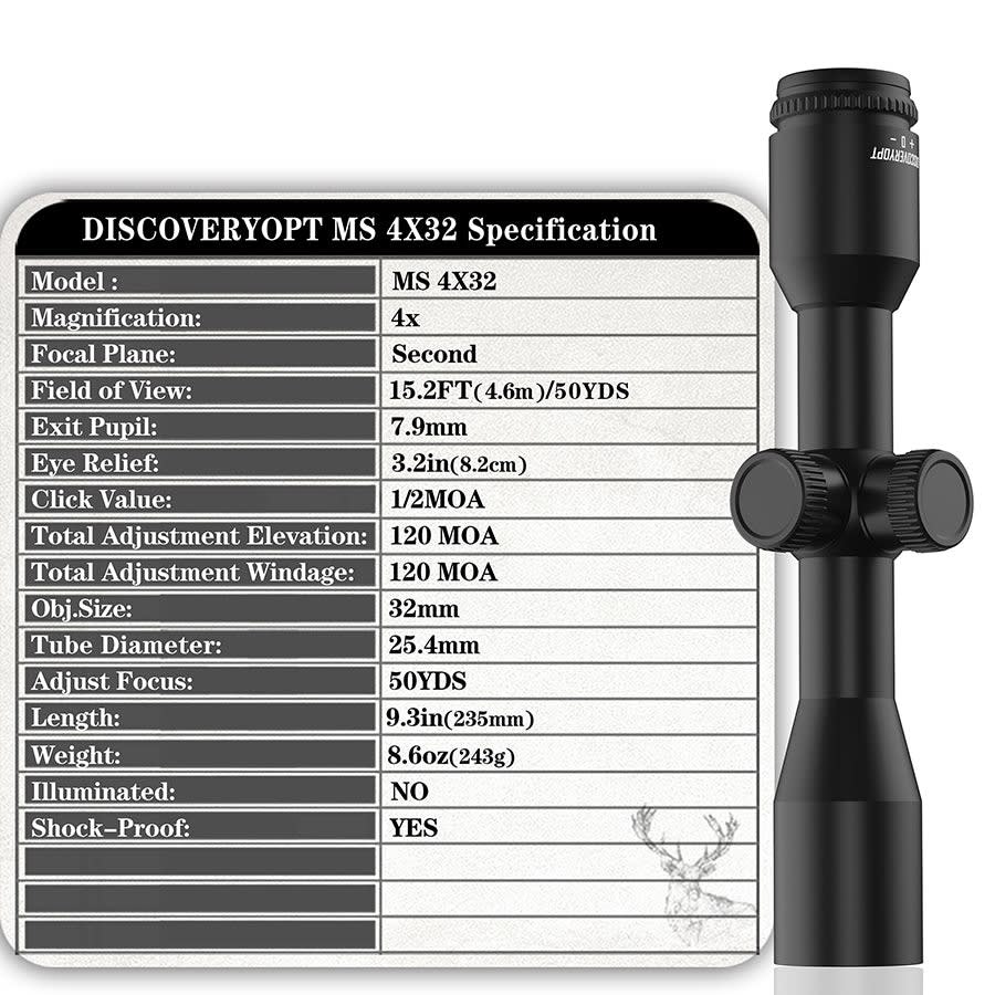 MIRA TELESCOPICA DEFENSOR M-21 MS 4X323