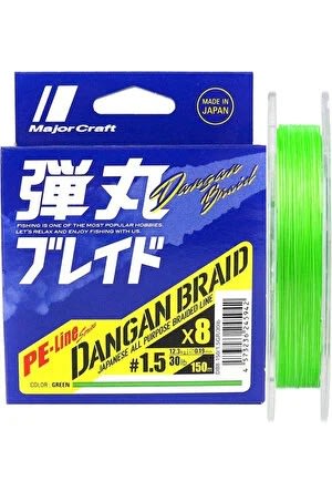 MULTIFILAMENTO MAJORCRAFT DANGAN BRAID X8 PE GREEN1