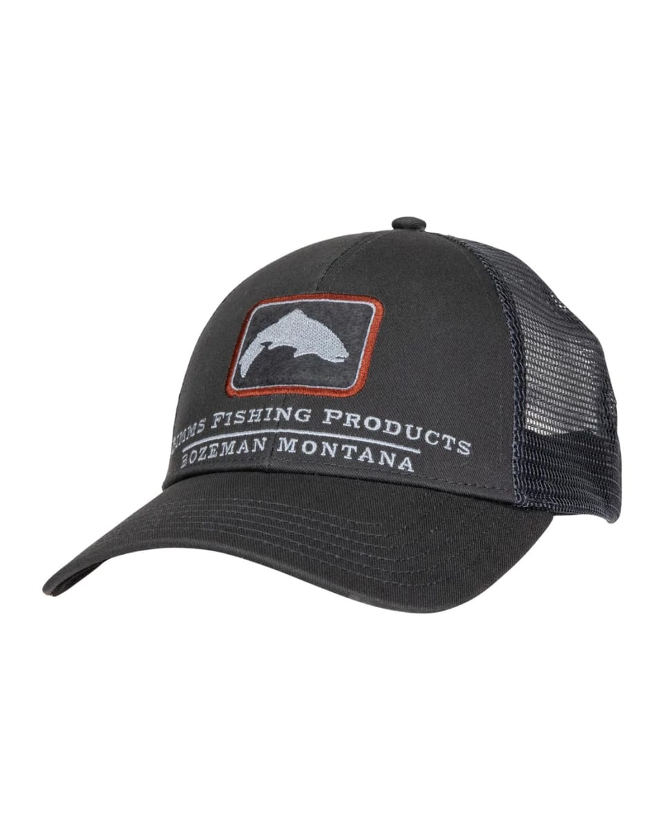 GORRO SIMM'S TROUT ICON TRUCKER CARBON1