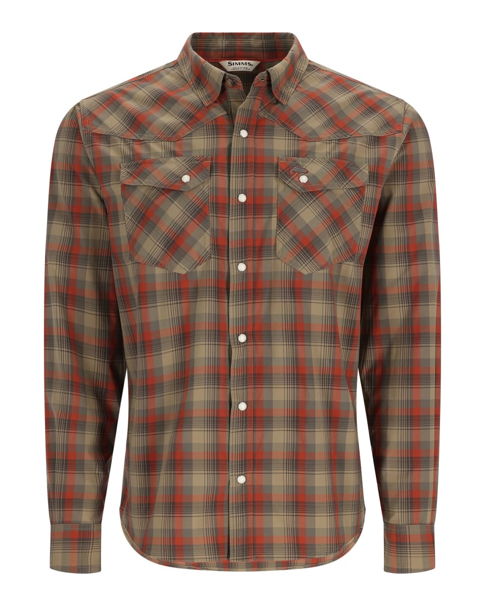 CAMISA SIMM´S BRACKETT LS SHIRT CLAY/BAY LEAF1