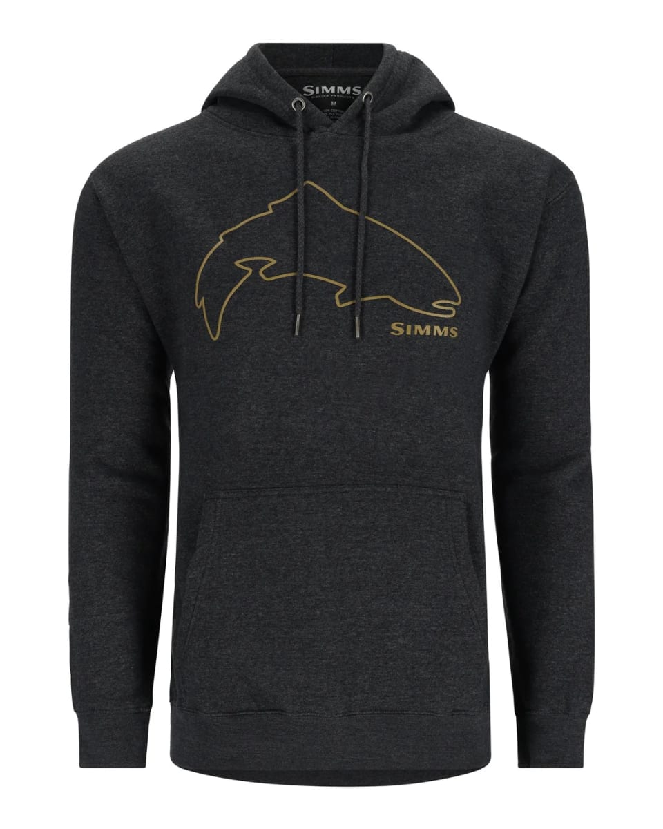 POLERON SIMM'S TROUT OUTLINE CHARCOAL HEATHER1