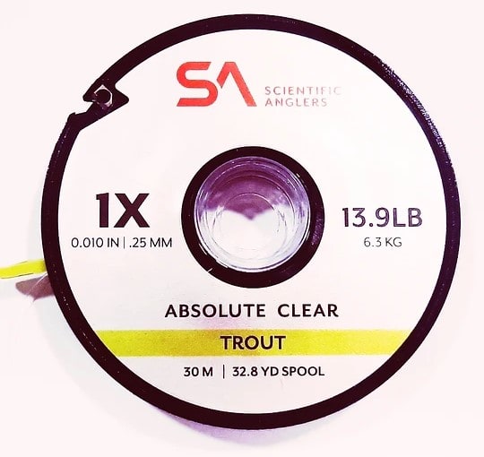 TIPPET ABSOLUTE TROUT CLEAR SC. ANGLERS 1X/30 M1