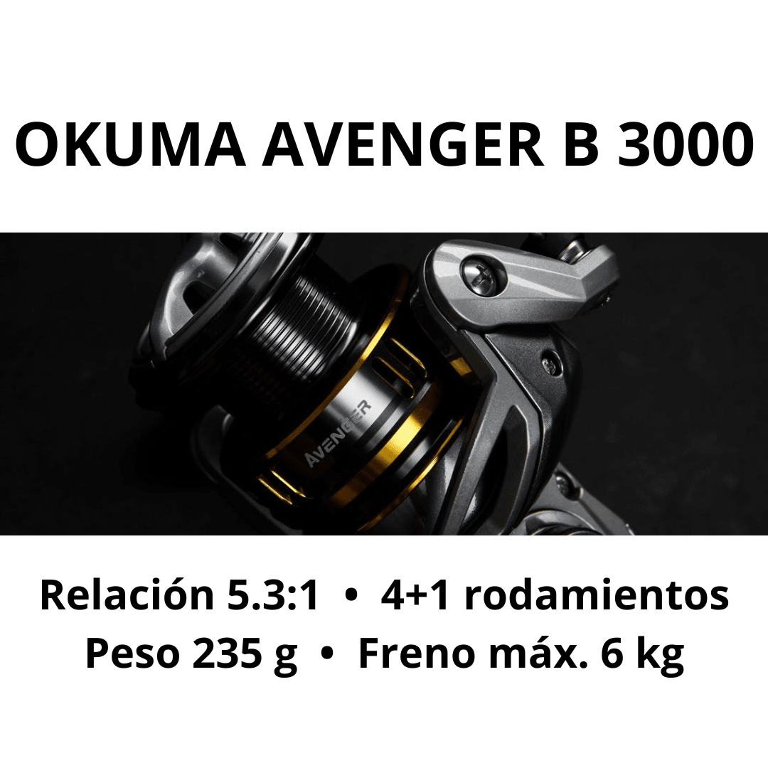 CARRETE OKUMA NEW AVENGER 3000B2